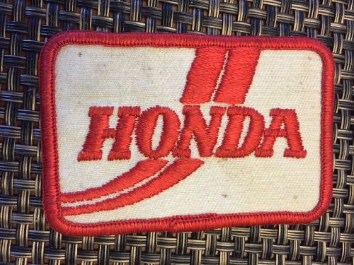 Vintage honda  patch from the 70s biker trucker motocross dirtbike red