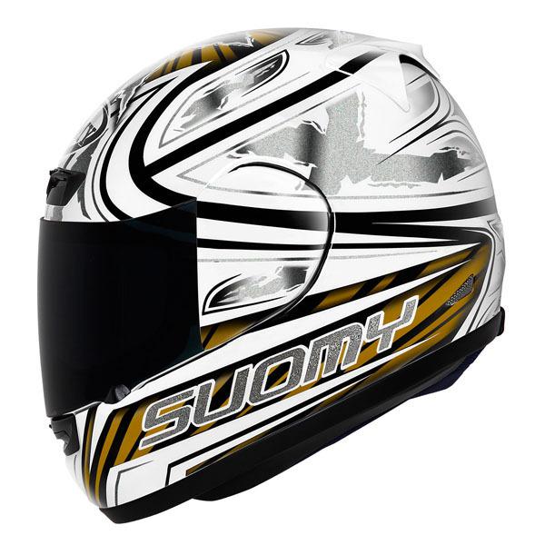 Suomy apex steely silver full face helmet