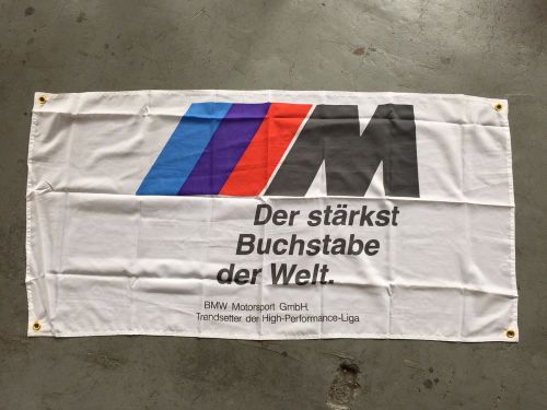 Bmw m sport banner flag - alpina hartge hamann m1 m3 m4 m5 m6 e30 z3 3.0cs e30