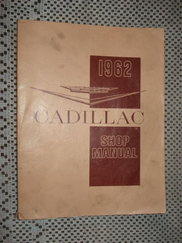 1962 cadillac shop manual original service book rare nr