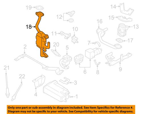 Subaru oem 2015 xv crosstrek 2.0l-h4 emission-egr cooler 14793aa130