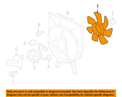 Honda oem 05-10 odyssey condenser-fan blade 38611rgla01