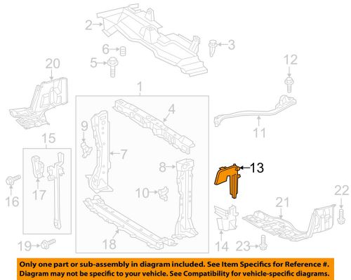 Toyota oem 12-14 prius c radiator support-side seal left 5328652330