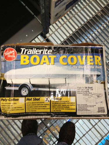 Taylor made fish &#039;n ski outboard boat cover,16.5&#039;- 17 &#039;l, 84&#034; beam hot shot poly