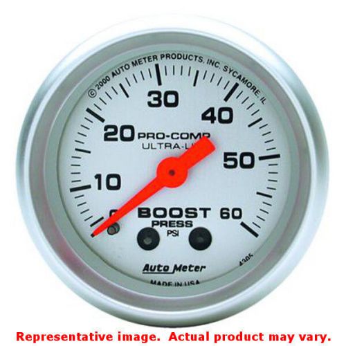 Auto meter 4305 ultra-lite series brushed aluminum 2-1/16&#034; (52.4mm) range: 0-60