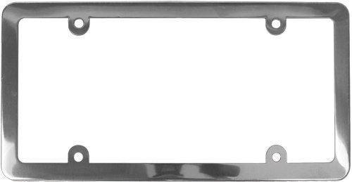 Custom accessories 92017 stainless steel license plate frame