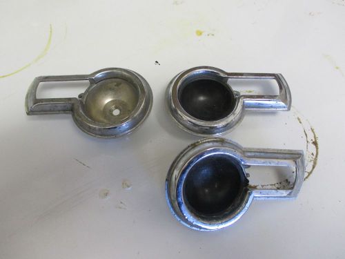 3 mercedes w111 w110 door handle chrome bezels