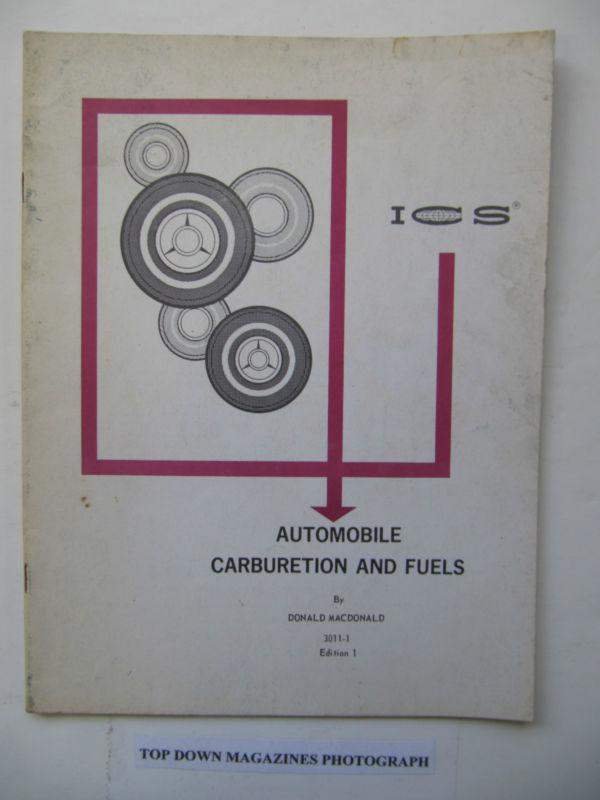 Automobile carburetion and fuels manual 1966  edition 1   vintage