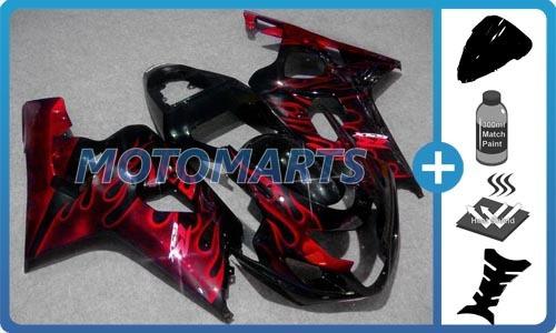 Bundle for suzuki gsxr 600 750 04 05 k4 injection body kit fairing windscreen ab