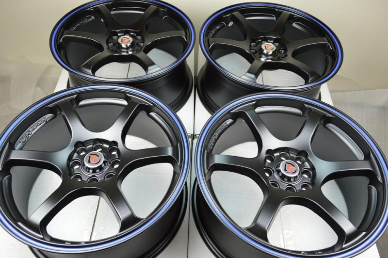 17 miata cube cooper integra xb ion cobalt aveo civic matt black wheel rim 4 lug