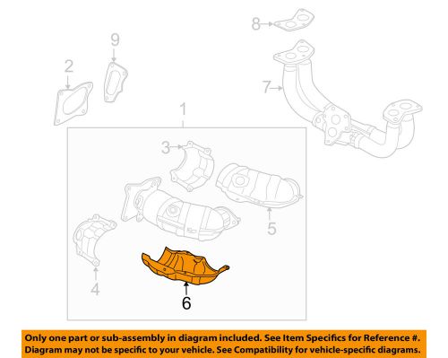 Subaru oem 10-12 legacy 2.5l-h4 exhaust manifold-manifold cover 44651ab890