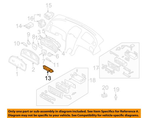 Nissan oem 00-03 maxima-clock 258202y910