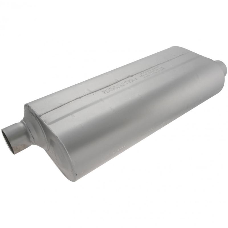 Flowmaster 70 series muffler - 2.50 offset in / 2.50 offset out - mild sound