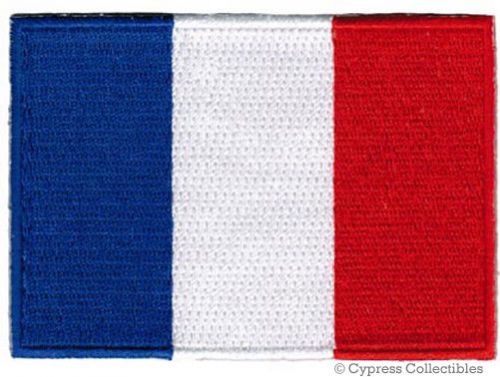 French heritage biker patch france embroidered flag new iron-on
