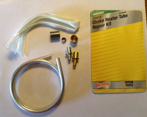 Champ universal carburetor choke heater tube repair kit aluminum w/ directions