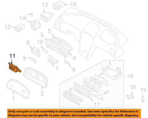 Infiniti nissan oem 00-01 i30-clock 258103y100