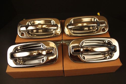 New chrome outside exterior door handles set gmc custom  2004 2005 2006 2007