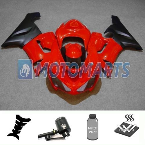 Bundle inj fairing with brake fluid reservoir for kawasaki ninja zx 6r 05 06 ac