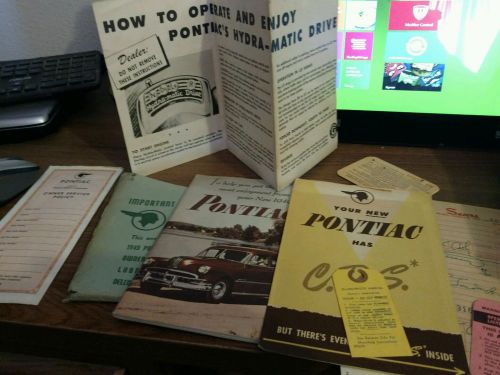 Pontiac 1949 owner&#039;s service manual and other miscellaneous papers