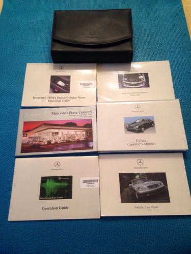 Mercedes benz e class owners portfolio and owners manual 2001