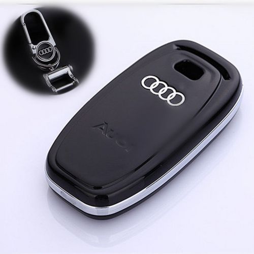 Golden remote key fob shell case cover for new audi a4l a5 q5 a6 a6l a7 a8 a8l