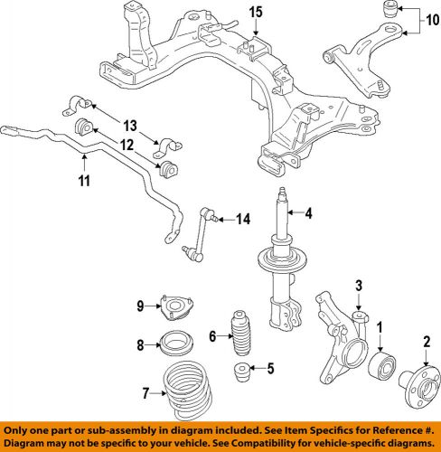 Ford oem 11-13 fiesta front-wheel bearings be8z1215a