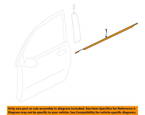 Mitsubishi oem 14-16 outlander-door moulding-belt molding left 5727a291