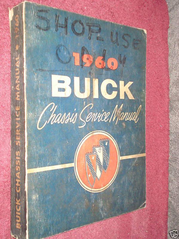 1960 buick shop manual / shop book / service manual / good original gm item!!!