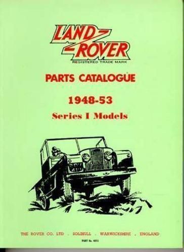 Land rover series 1 1948 1949 1950 1951 1952 1953 official parts catalog book