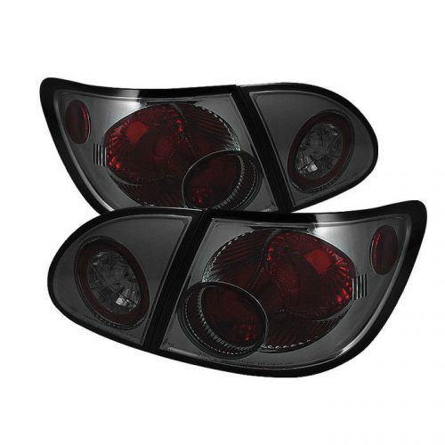 Spyder auto alt-yd-tc03-sm toyota corolla chrome red/smoke euro tail lights