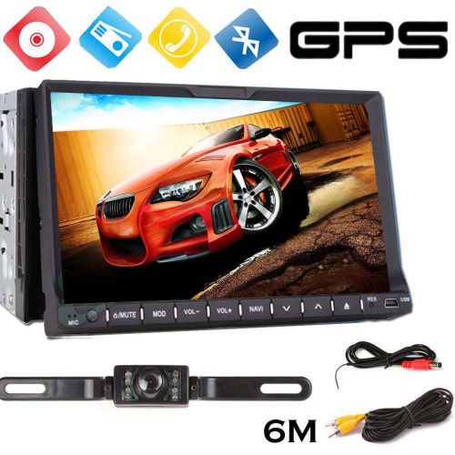 Camera+gps navigation in dash 2 din 7&#039;car stereo radio dvd player bluetooth ipod