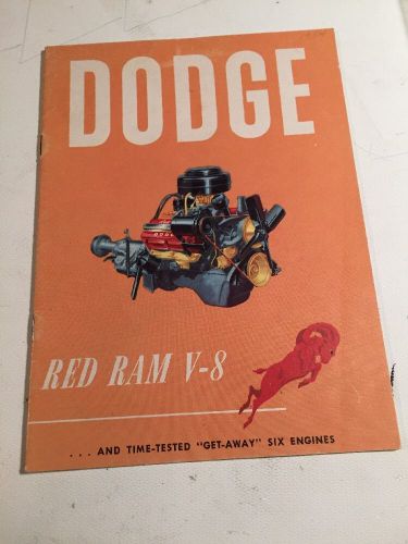 1954 dodge red ram hemi v-8 sales brochure