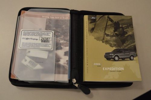 2006 ford expedition owner&#039;s manual set with case