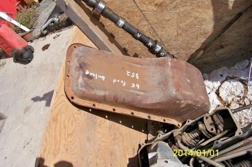 Ford 352 oil pan 1965 galaxy parts big block