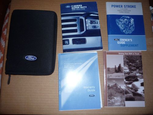 2006 ford f-series super duty 6.o liter diesel owner’s manual set