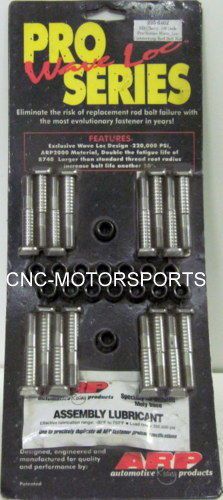 Arp rod bolt kit 235-6402 bb chevy 396 402 427 454 cid 3/8&#034; pro wave arp2000