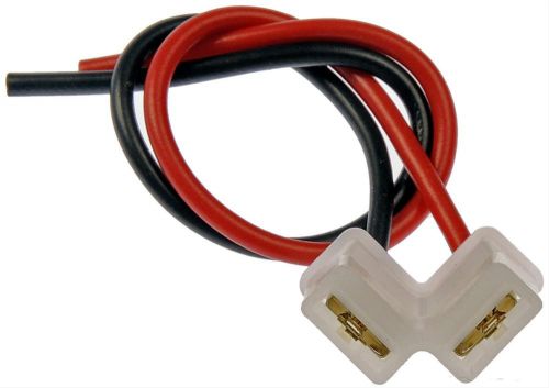 Dorman 84734 wiring connector, flasher pigtail, male, 2-pin, white, each