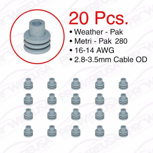 Weather pack metri-pack 280 series gray seal 16-14 awg 20 pcs 15324980