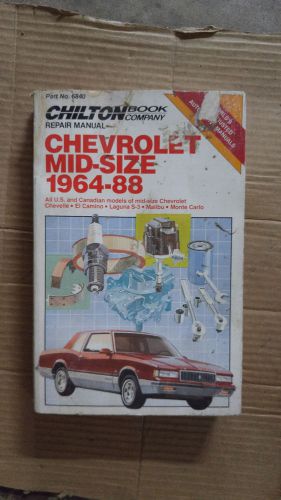 Chevy mid size motor manual  1964 to 1988