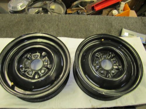 15x5 steelies steel wheels 1948-56 chevy corvette 1948 style master 5 lug steel