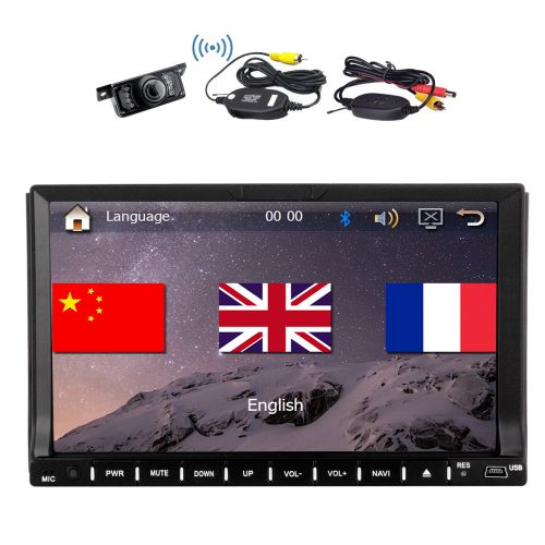 7&#039;&#039; in dash gps navigation car stereo dvd player auto radio bluetooth tv+camera