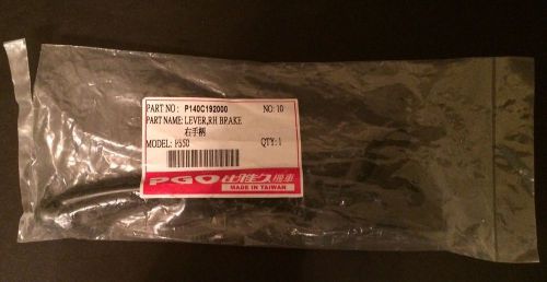 New in factory pkg pgo lever, rh brake part # p140c192000 model ps50 no: 10