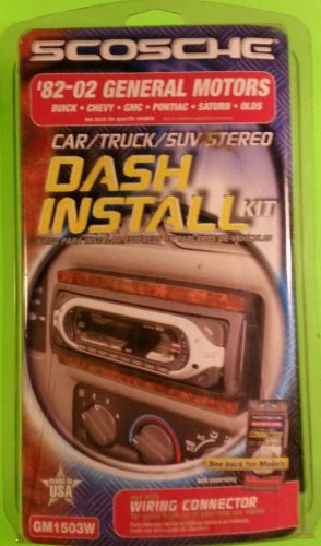 Stereo radio dash install kit 82-02 gm buick gmc pontiac saturn olds isuzu