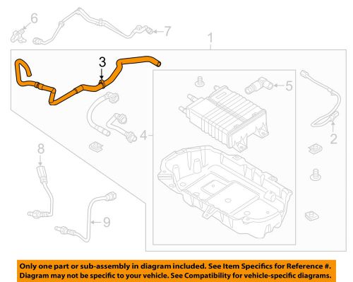 Ford oem 11-14 mustang 5.0l-v8 emission system-vapor hose ar3z9g297a