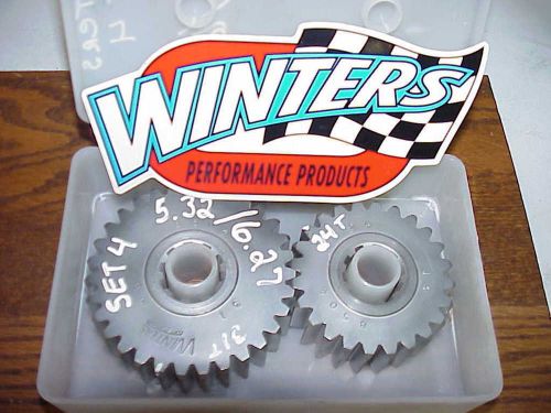 Winters set #4 quick change 5.32-6.27 rear end gears &amp; case 10 spline u7 woo