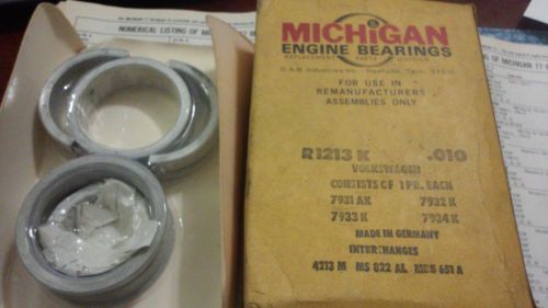 1213k .010 michigan engine bearings main bearings. (4213m) (ms822al)