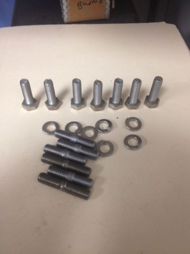 Omc stern drive exhaust manifold stud kit 909263 free shipping! new! vintage