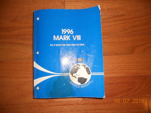 Oem 1996 lincoln mark viii dealer factory service shop repair manual