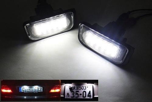 License plate smd led light error free mercedes w203 c230 c240 c280 amg c32 c55