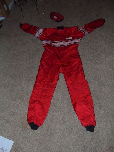 Vintage margay  racing products racing suit red xl  simpson next support usa